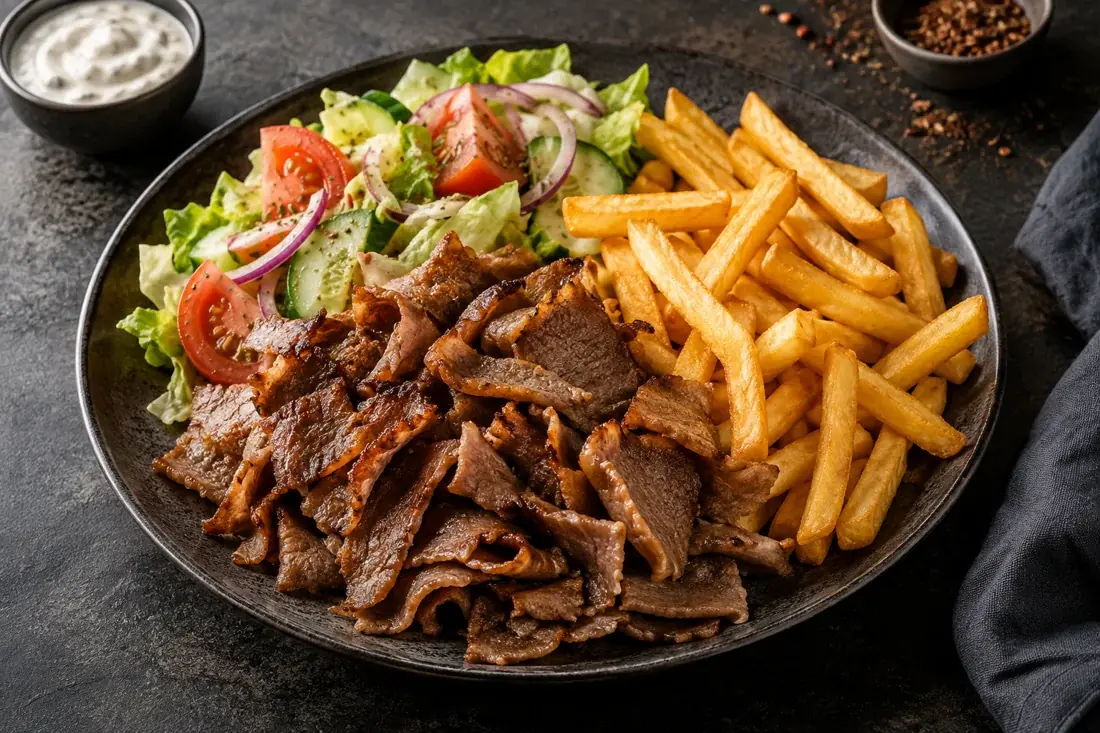 Kebab ranskalaisilla – kuvituskuva
